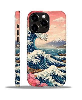 Phone Case Compatible with Apple iPhone, 2-Layer Durable, Azure Great Wave