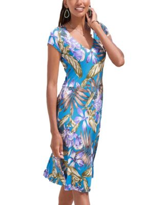 Women's Pattern V-Neck Dress