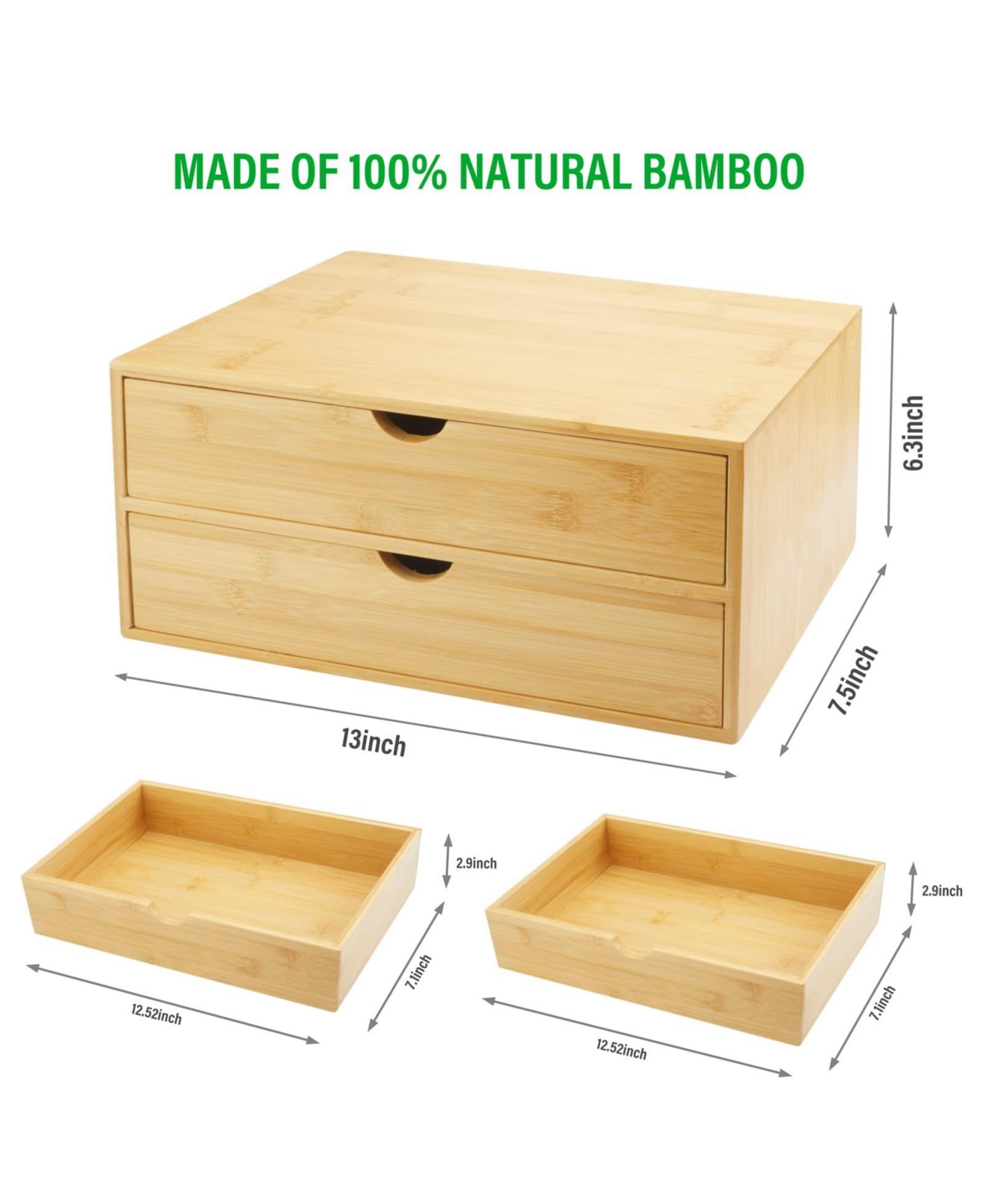 Danrong Drawer Countertop Storage Organizer Multipurpose Home Office Organization