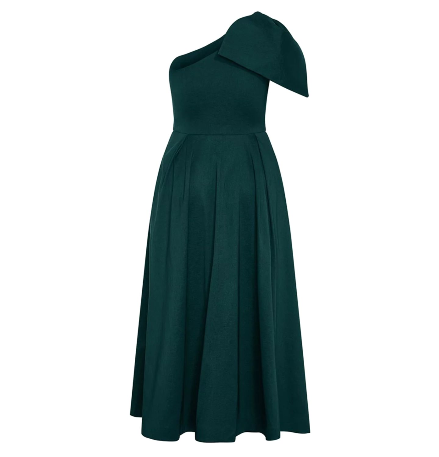 Женское платье CITY CHIC Plus Size Captivate One Shoulder Maxi, цвет: Глубокий бирюзовый — фото 6