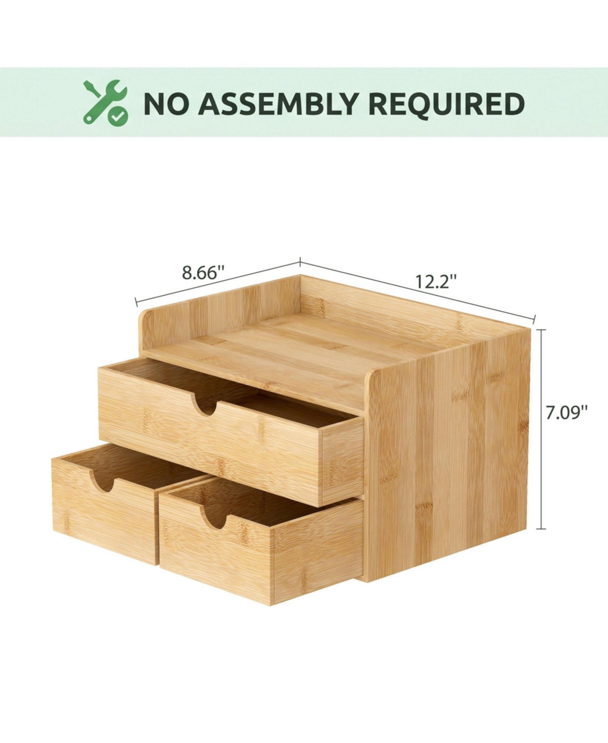 Danrong Desk Organizer With Drawers Multi Purpose Desktop Storage
