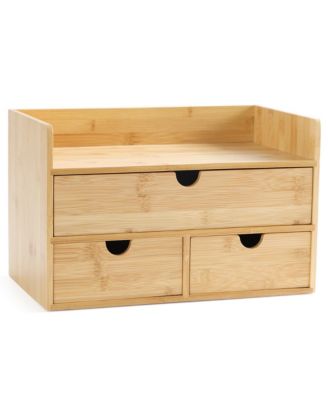 Desk Organizer With Drawers Multi Purpose Desktop Storage