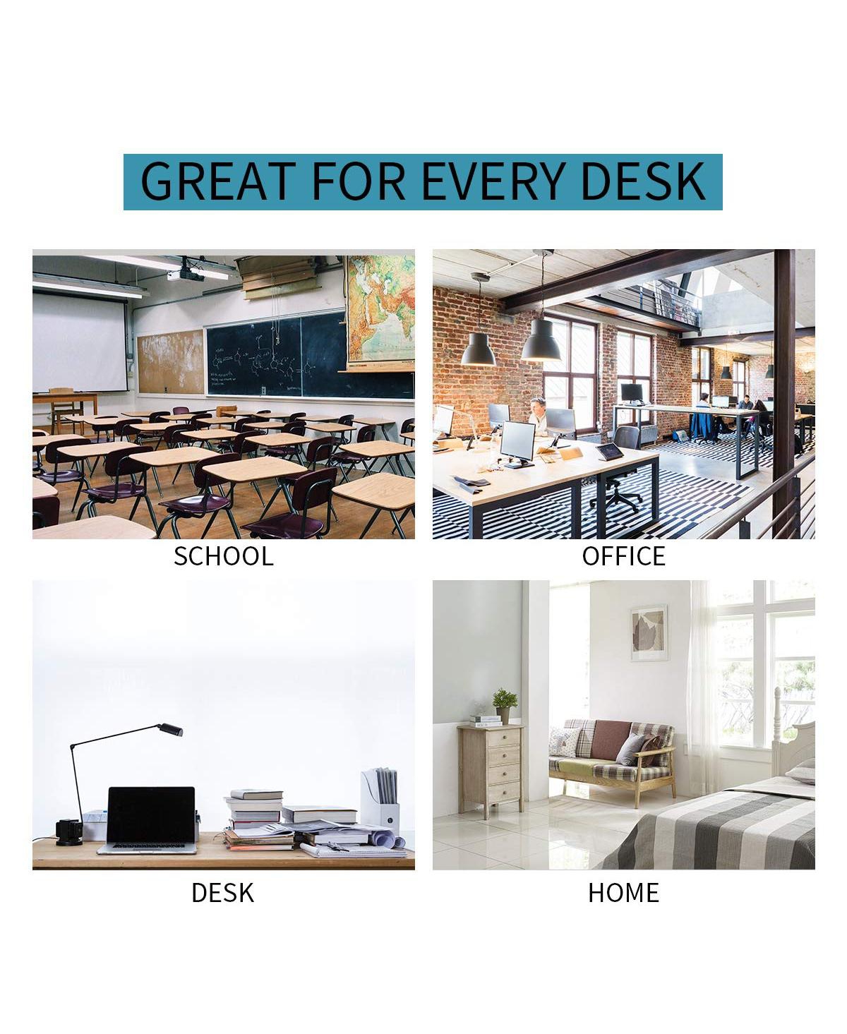 Danrong Leather Desktop Organizer Set With Pull Out Drawer For Office Supplies Storage