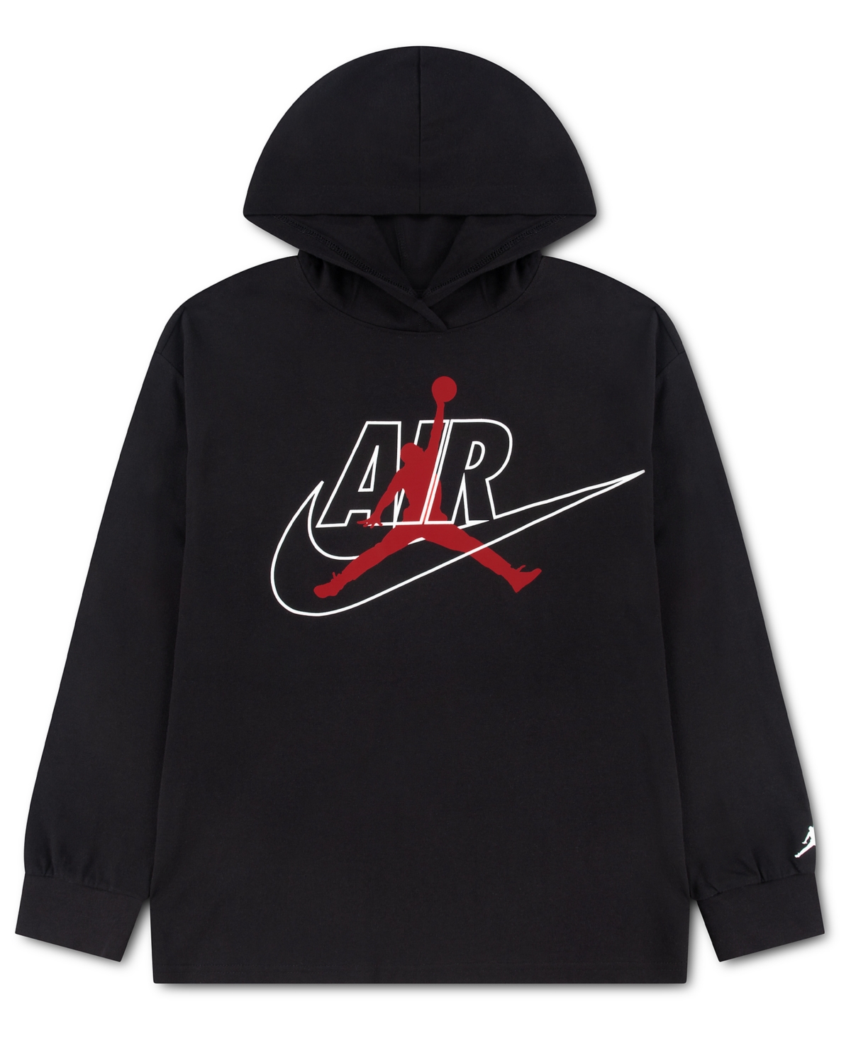 Jordan Boys' 8-20 Jumpman Air Hooded Long-Sleeve T-Shirt
