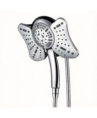 Shower Head Handheld 2 In 1 Rainfall 9 Modes Hose 2.5 GPM