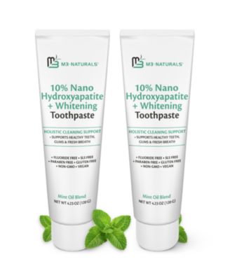 Nano Hydroxyapatite Toothpaste with Calcium, Mint and Spearmint 4.23 Ounce, Pack of 2