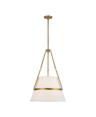 Oliver 18-in Linen 1 Light Socket Pendant