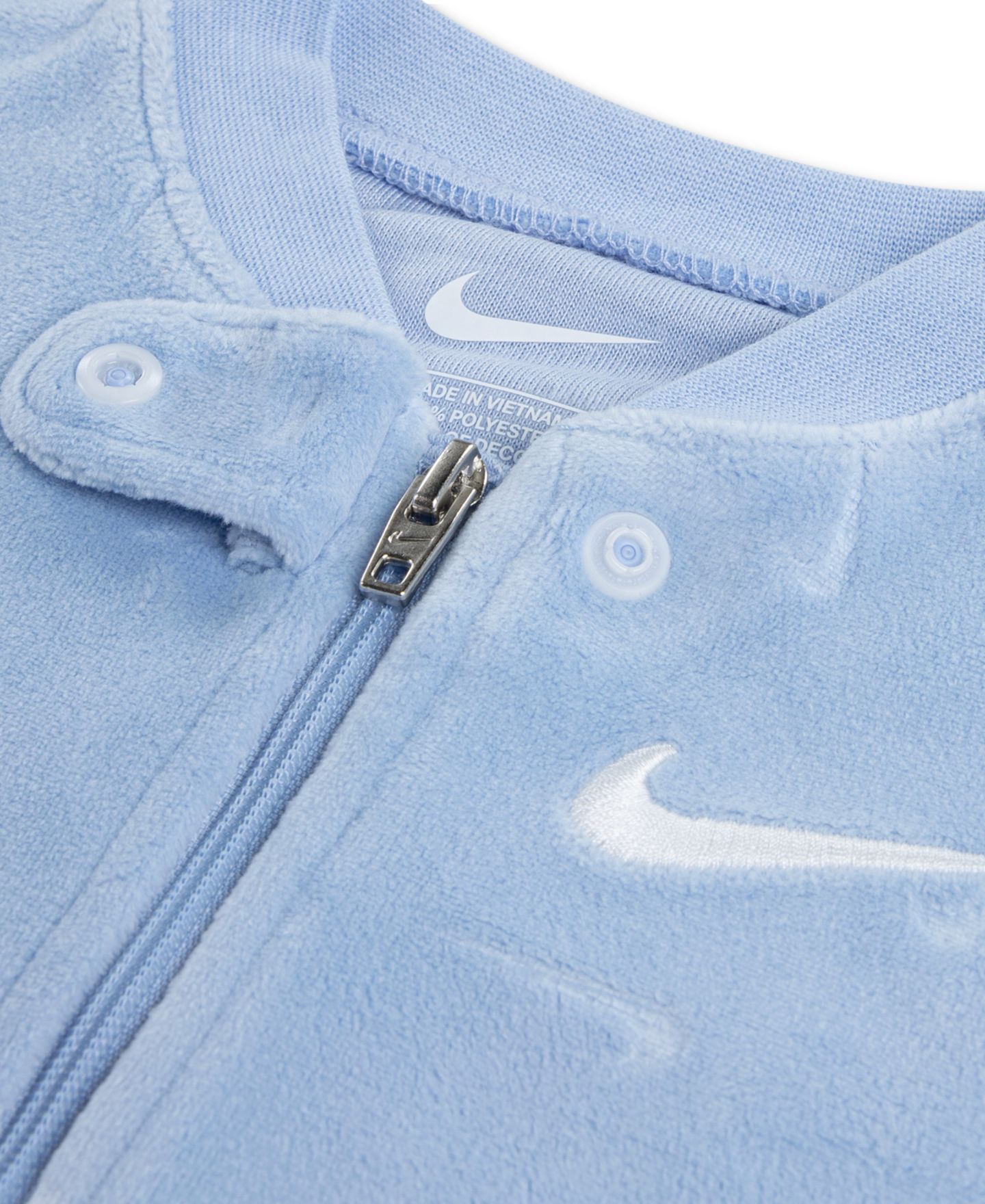 Комбинезон Nike Essentials Velour Footed Coverall для малышей, цвет: Кобальтовый — фото 4