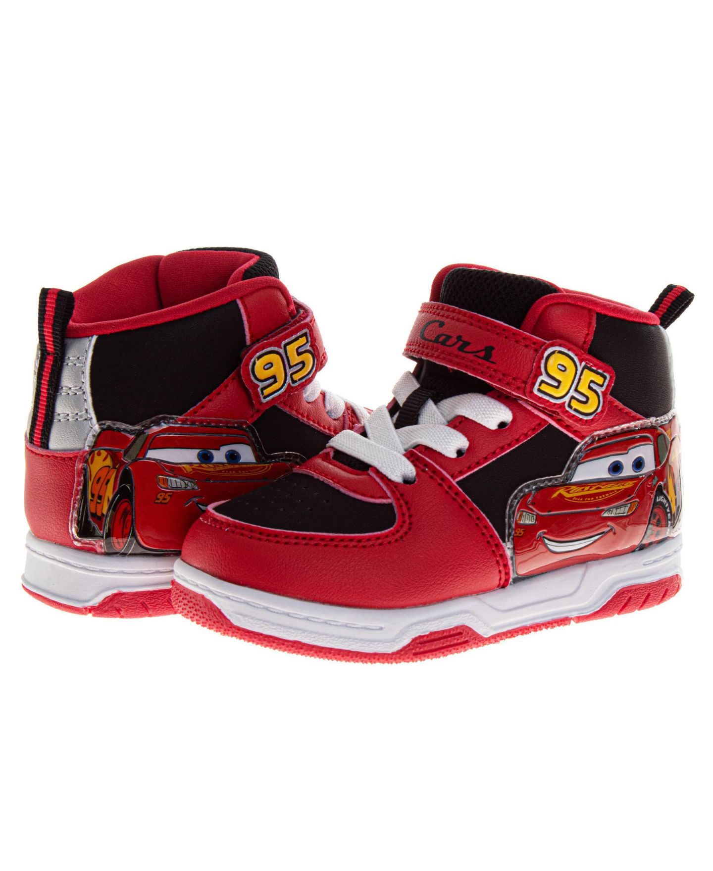 Кроссовки Disney Pixar Lightning McQueen High-Top Sneakers для мальчиков, цвет: Красный — фото 6