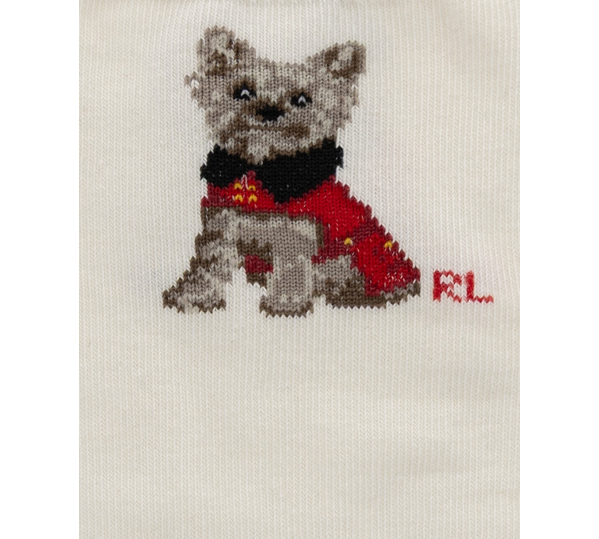 Polo Ralph Lauren Girls' 4-11 Holiday Dog Crew Socks, 3-Pack