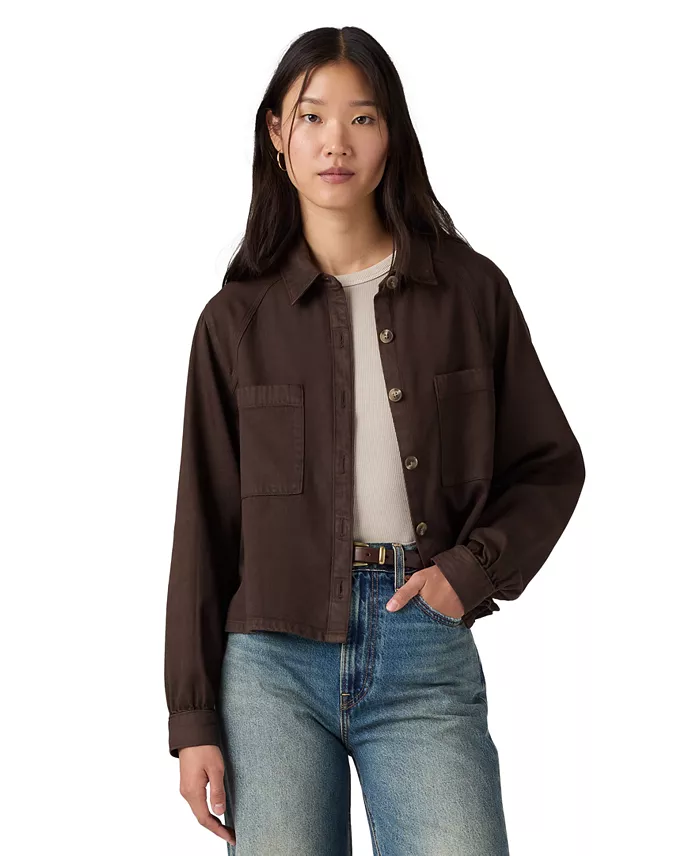 Women's Long-Sleeve Utility Crop Top - thumbnail 6