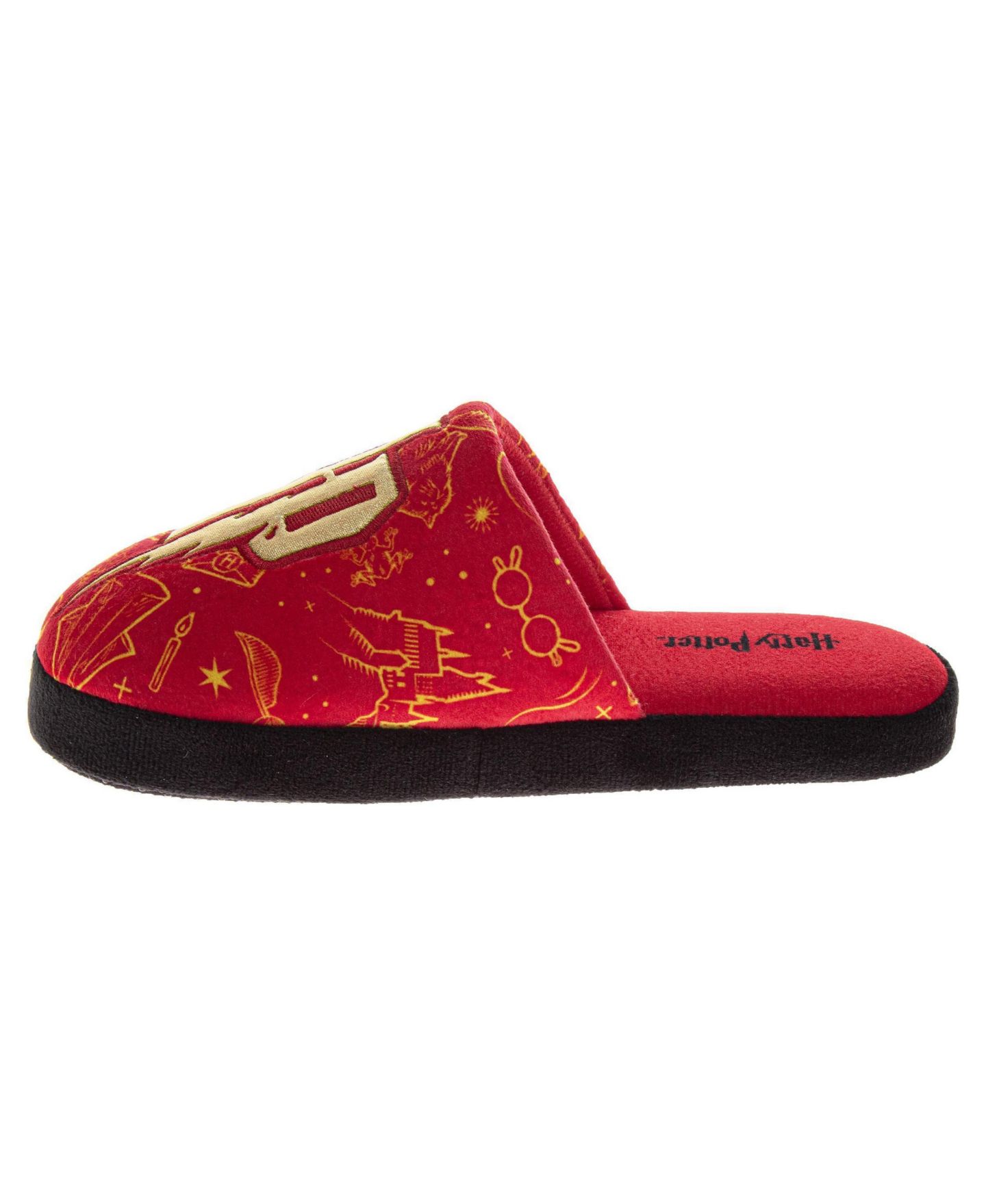 Тапочки Harry Potter Hogwarts Slippers Grip Wizarding World для мальчиков, цвет: Красный — фото 3