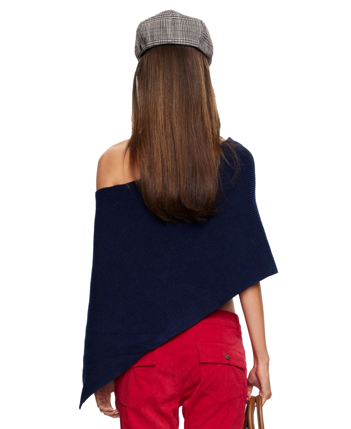 Женский топ Lioness Luminous Pull-On Asymmetric Poncho, цвет: Тёмно-синий — фото 5