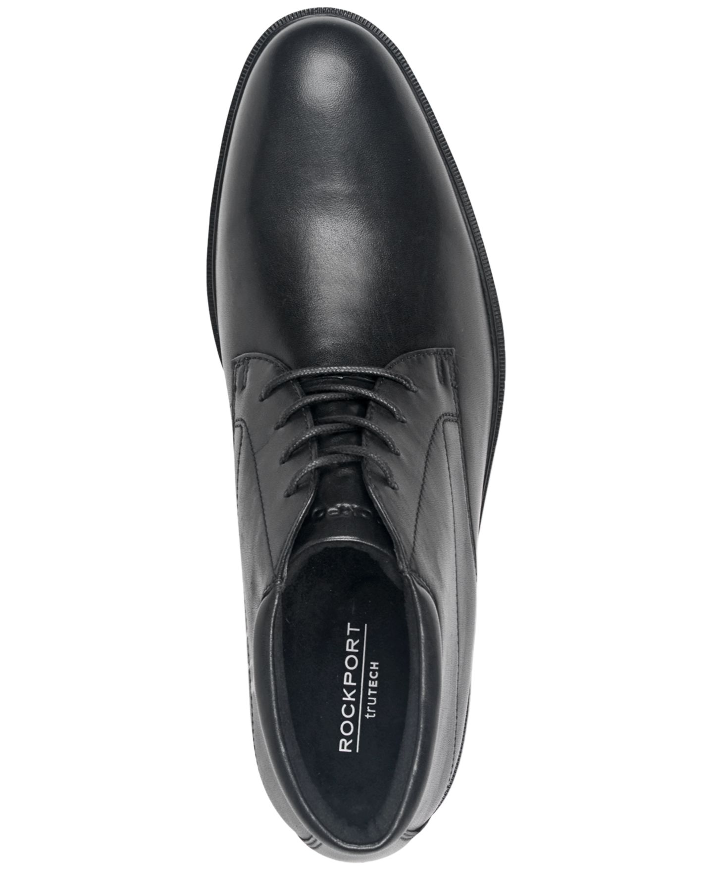 Мужские ботинки Rockport Oakes Waterproof Slip-Resistant Chukka, цвет: Чёрный кожаный — фото 3