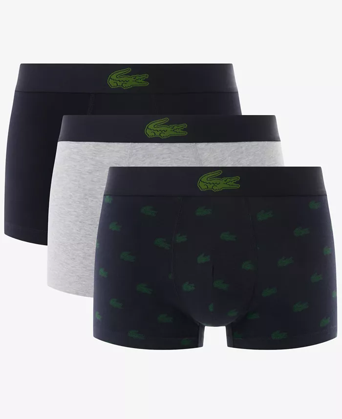 Men's Regular-Fit Stretch Mini Croc Trunks, 3-Pack - thumbnail 6