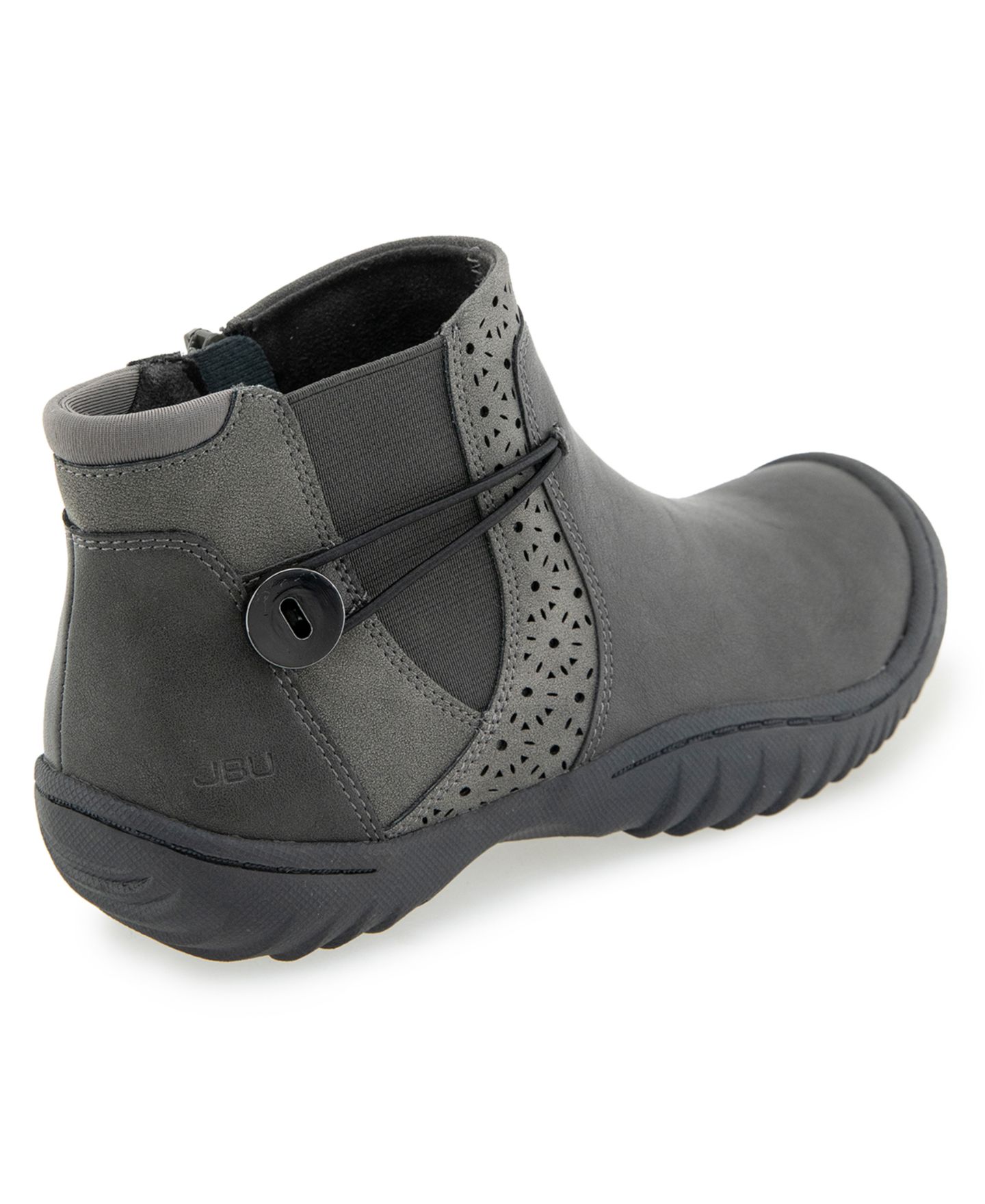 Женские ботинки JBU Jemma Water-Resistant Round Toe Casual Booties, цвет: Угольный — фото 3