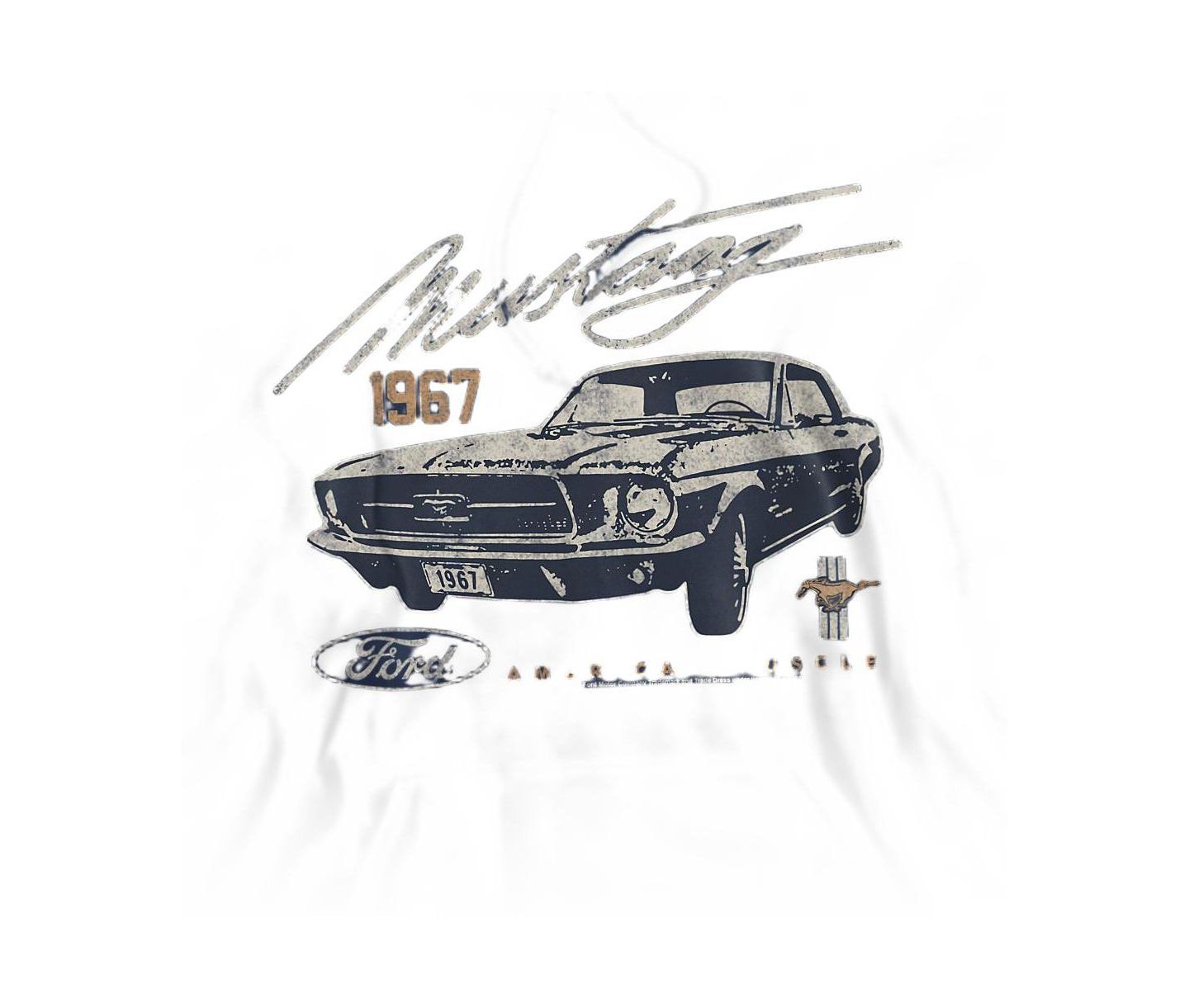 Мужское худи Mustang American Muscle Dark Pull-Over, цвет: Тёмно-синий — фото 2