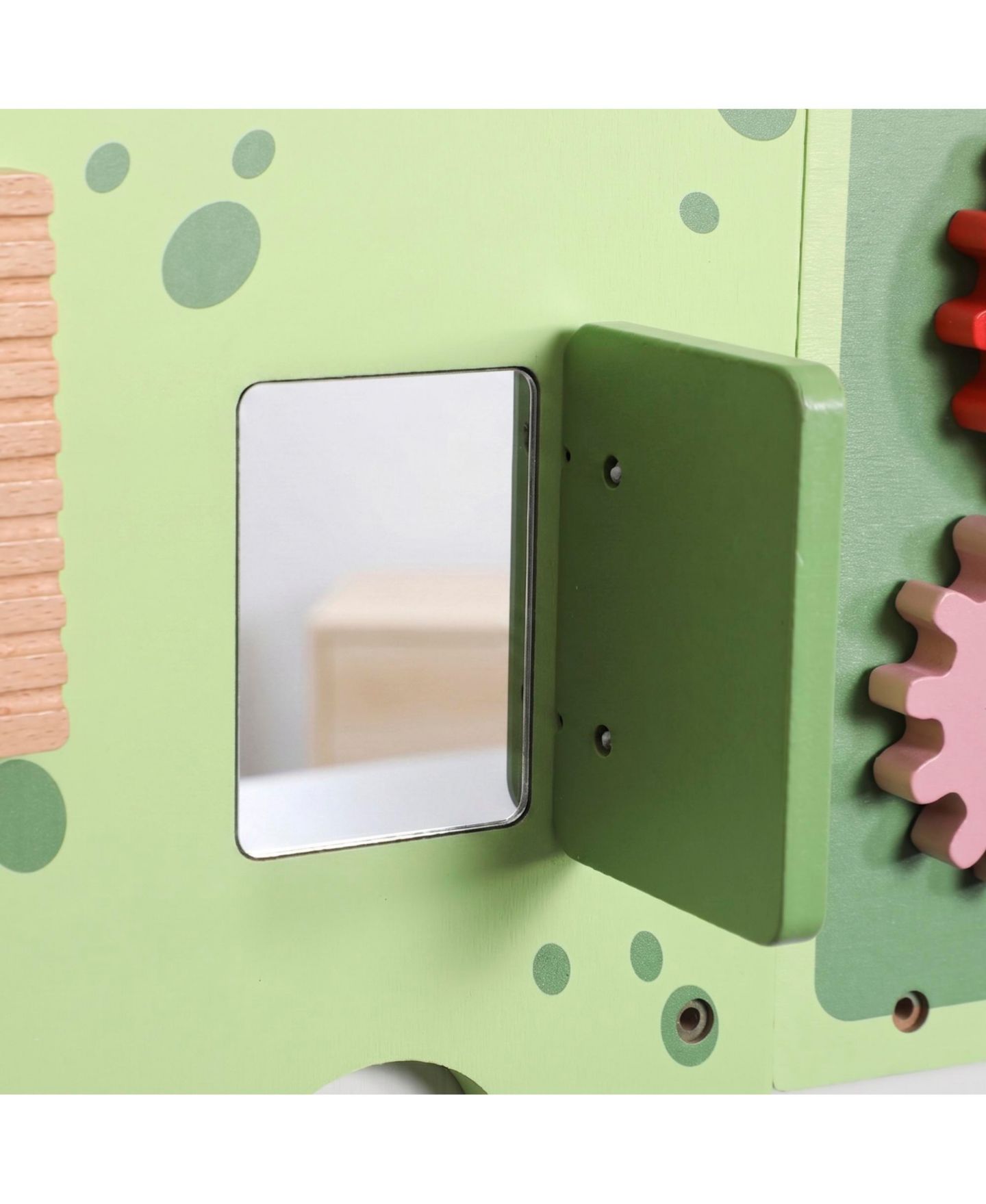 Детская игрушка Qaba Dinosaur Wall-Mounted Busy Board, Music and Sensory Learning, Ages 2+, цвет: Зелёный — фото 9