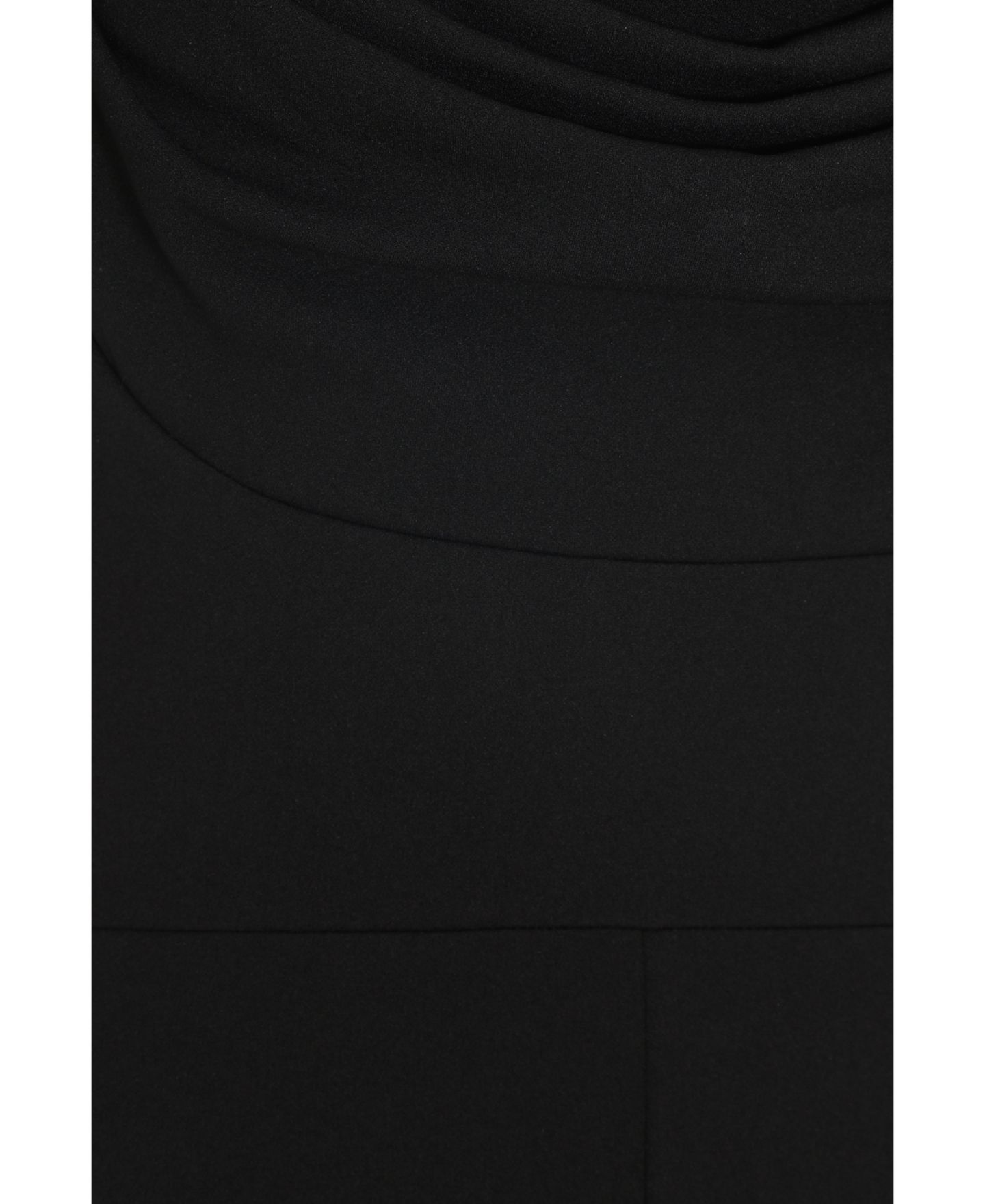 Женский комбинезон QUIZ Scuba Crepe Cold Shoulder Palazzo Jumpsuit, цвет: Чёрный — фото 6