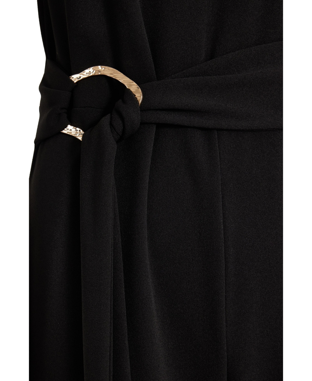 Quiz Women's Scuba Crepe Jumpsuit with Gold Buckle
