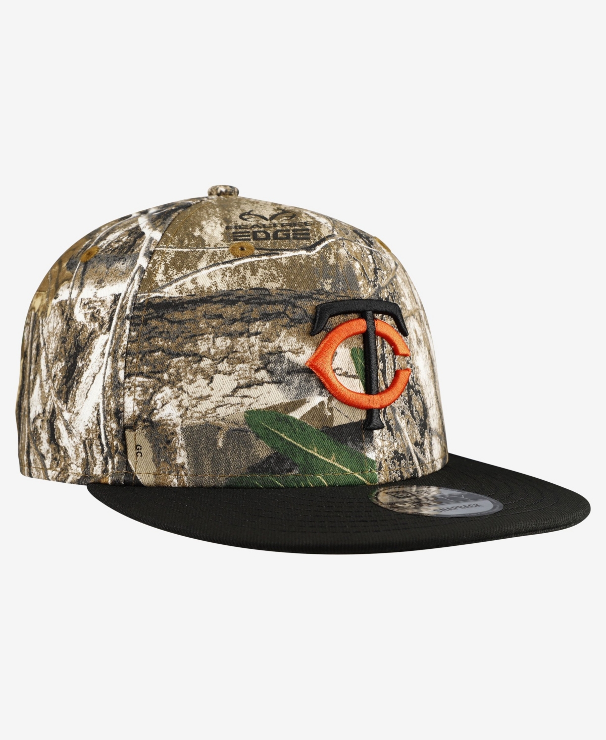 New Era Men's Camo Minnesota Twins Realtree Orange Pop 9FIFTY Snapback Hat