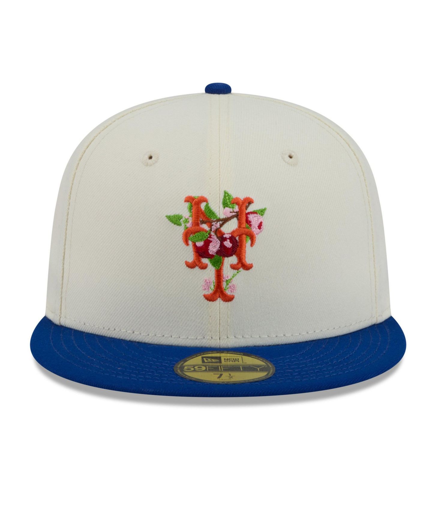 Мужская кепка New Era White/Royal New York Mets Blossom 59FIFTY Fitted Hat — фото 7