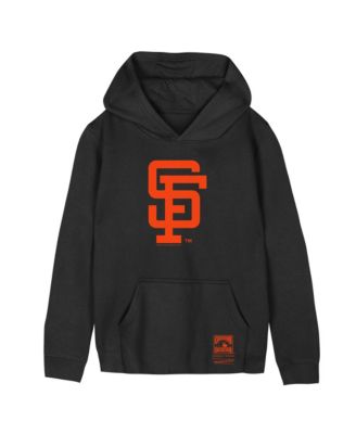 Big Boys and Girls Black San Francisco Giants Retro Logo Hoodie