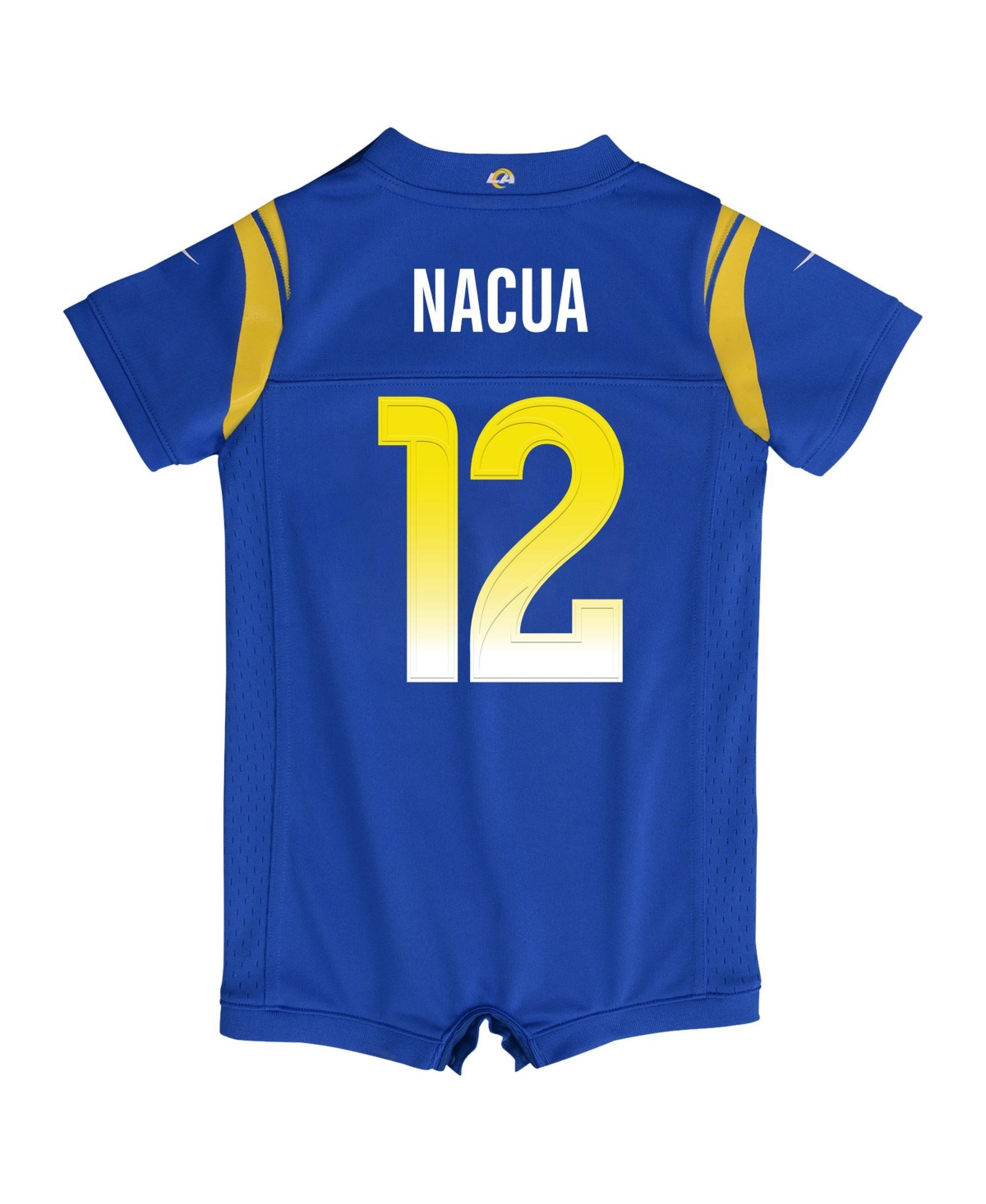 Nike Baby Boys and Girls Puka Nacua Royal Los Angeles Rams Romper Game Jersey