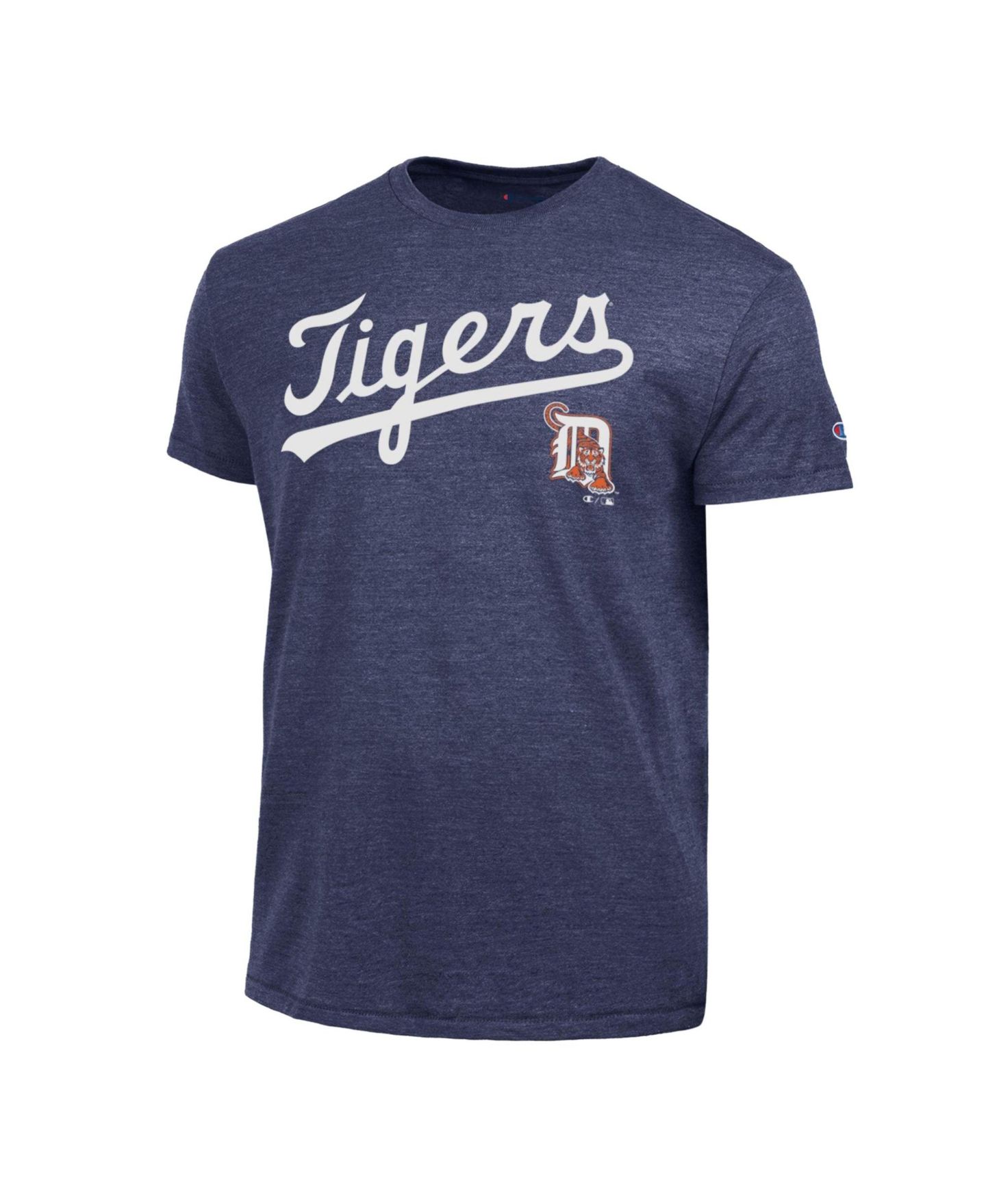 Мужская футболка Champion Detroit Tigers Cooperstown Wordmark Lockup Tri-Blend — фото 3