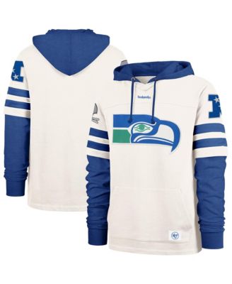 Men's Cream Seattle Seahawks Split Zone Cornerback Duo Lacer Hoodie