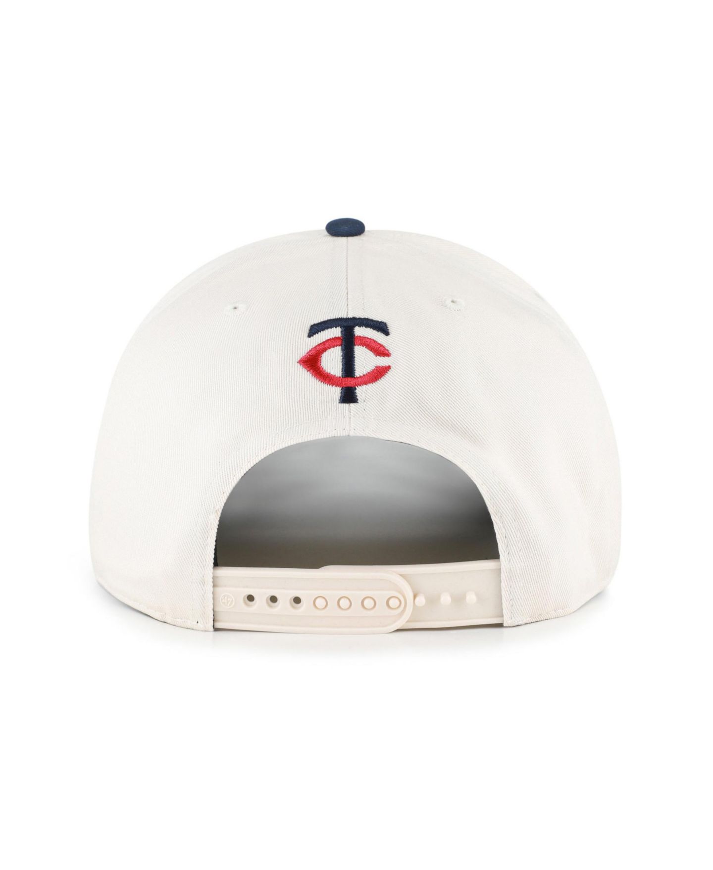 Мужская кепка '47 Brand Natural/Navy Minnesota Twins Rope Script Hitch Adjustable Hat — фото 2