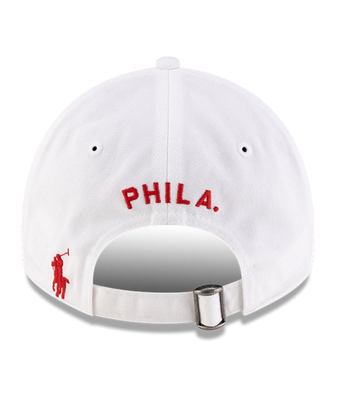 Мужская кепка New Era x Ralph Lauren White Philadelphia Phillies 9TWENTY Adjustable Hat — фото 4