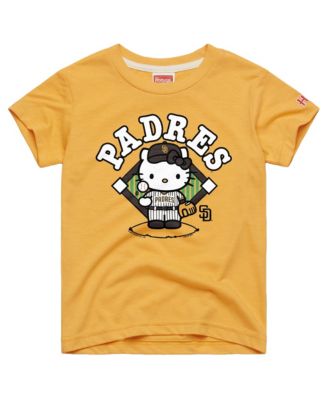 Toddler Gold San Diego Padres Hello Kitty x MLB Tri-Blend T-Shirt
