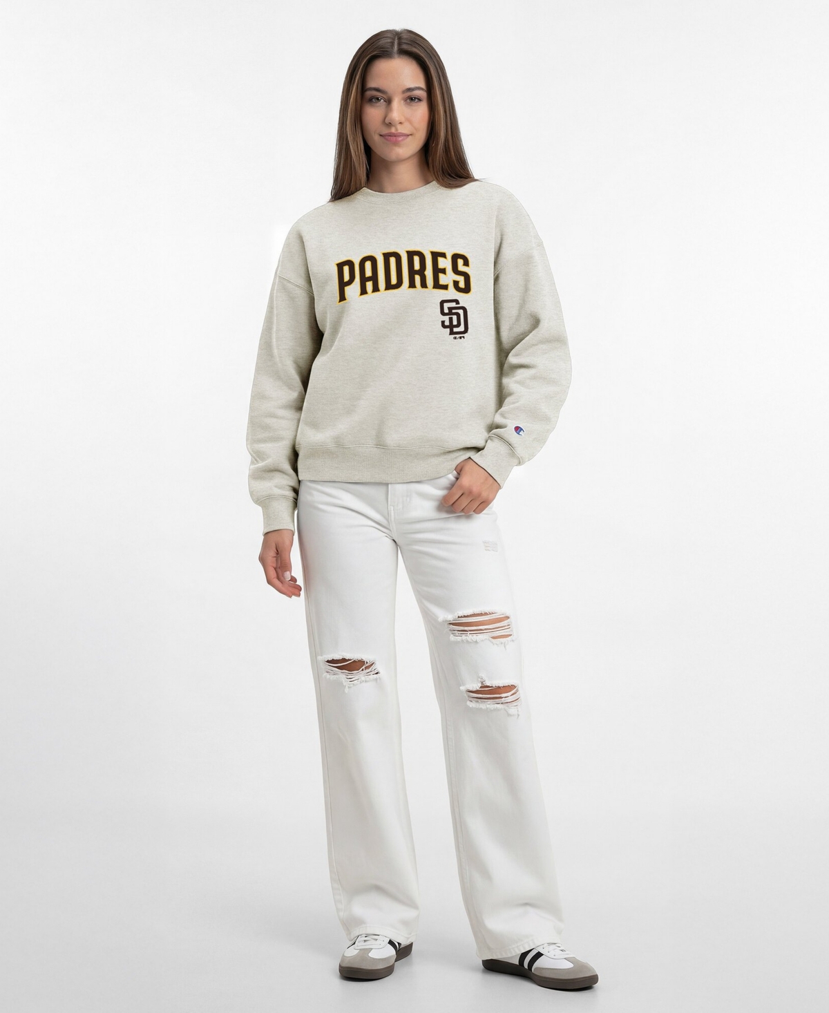 Champion Women's Oatmeal San Diego Padres All-Star Sweatshirt