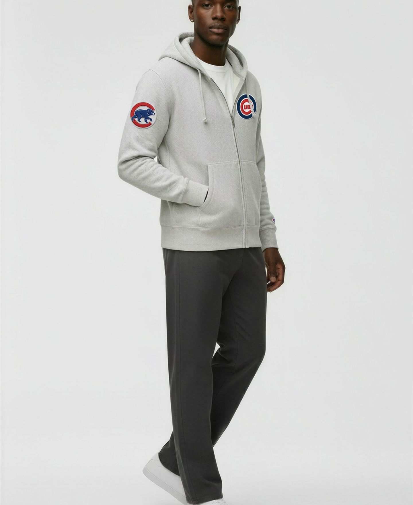 Мужское худи Champion Chicago Cubs Reverse Weave Full-Zip Fleece — фото 2