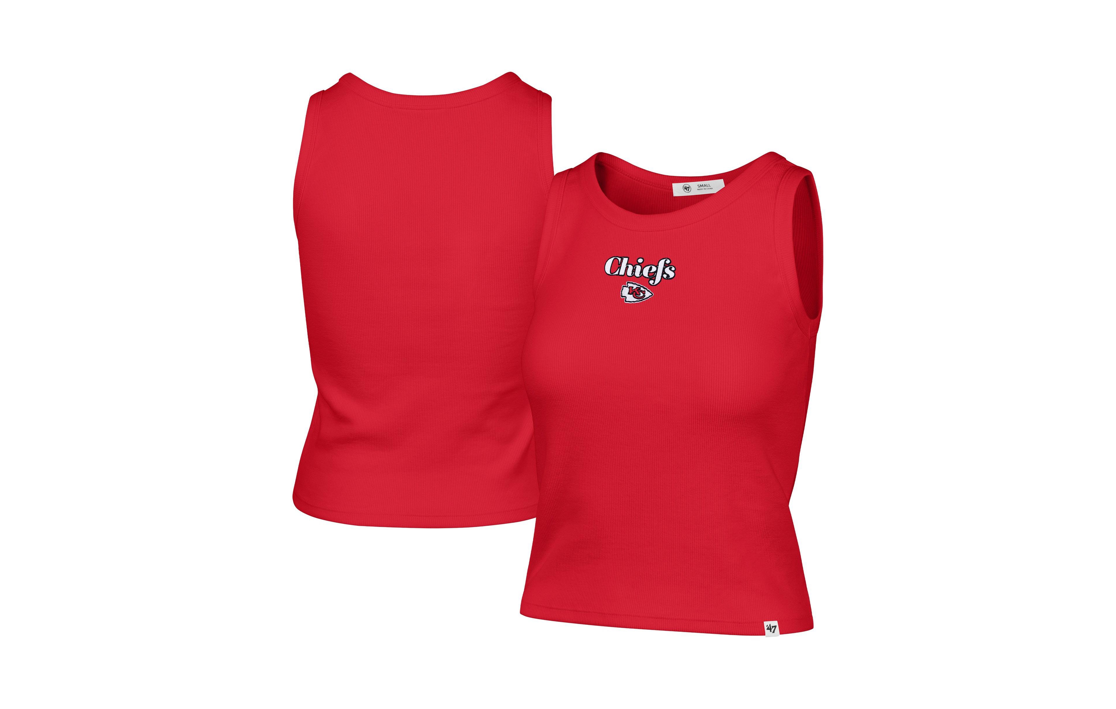 '47 Brand Women's Kansas City Chiefs Cropped Ribbed Tank Top