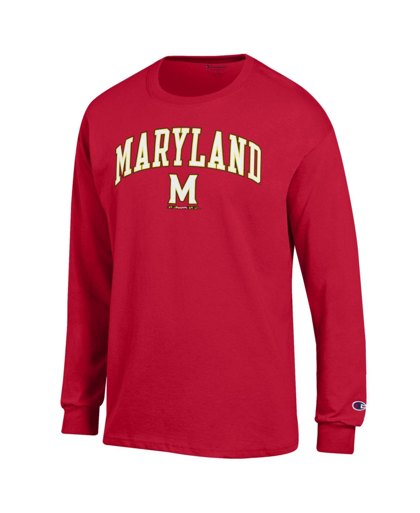 Мужская футболка Champion Maryland Terrapins Arch Over Logo Long Sleeve — фото 3