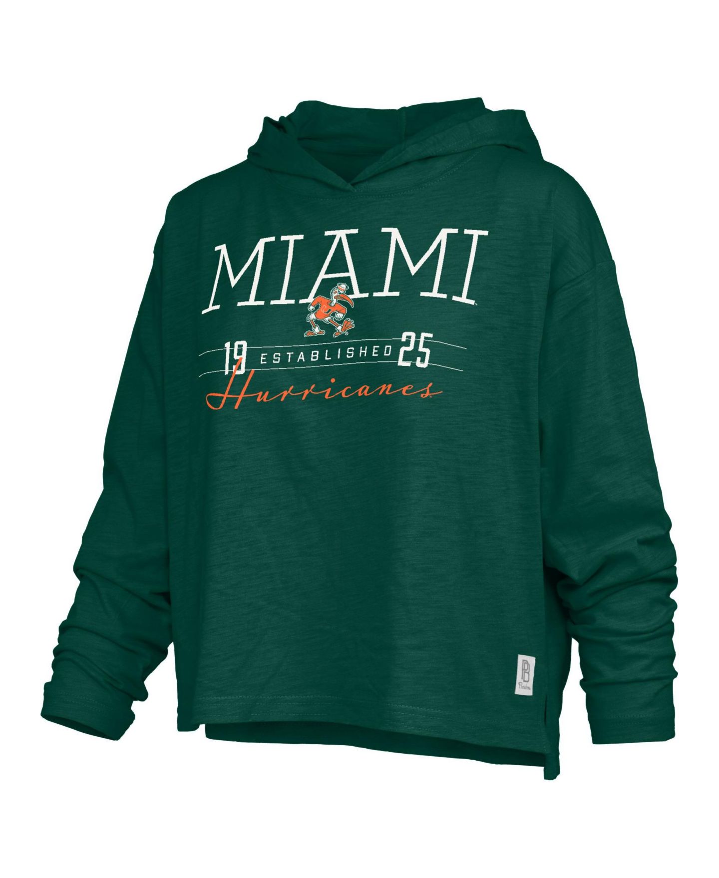 Женская футболка Pressbox Castillo Long-Sleeve Hooded Slub — фото 2
