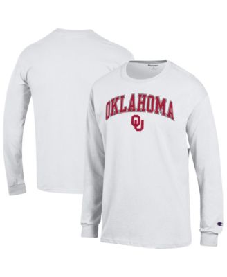 Men's&nbsp;White Oklahoma Sooners Arch Over Logo Long Sleeve T-Shirt