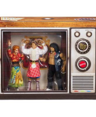"Rowdy" Roddy Piper, Captain Lou Albano, Cyndi Lauper WWE Rock N Wrestling Connection 6" 3-Pack Deluxe-Articulation Action Figure, Ages 8+