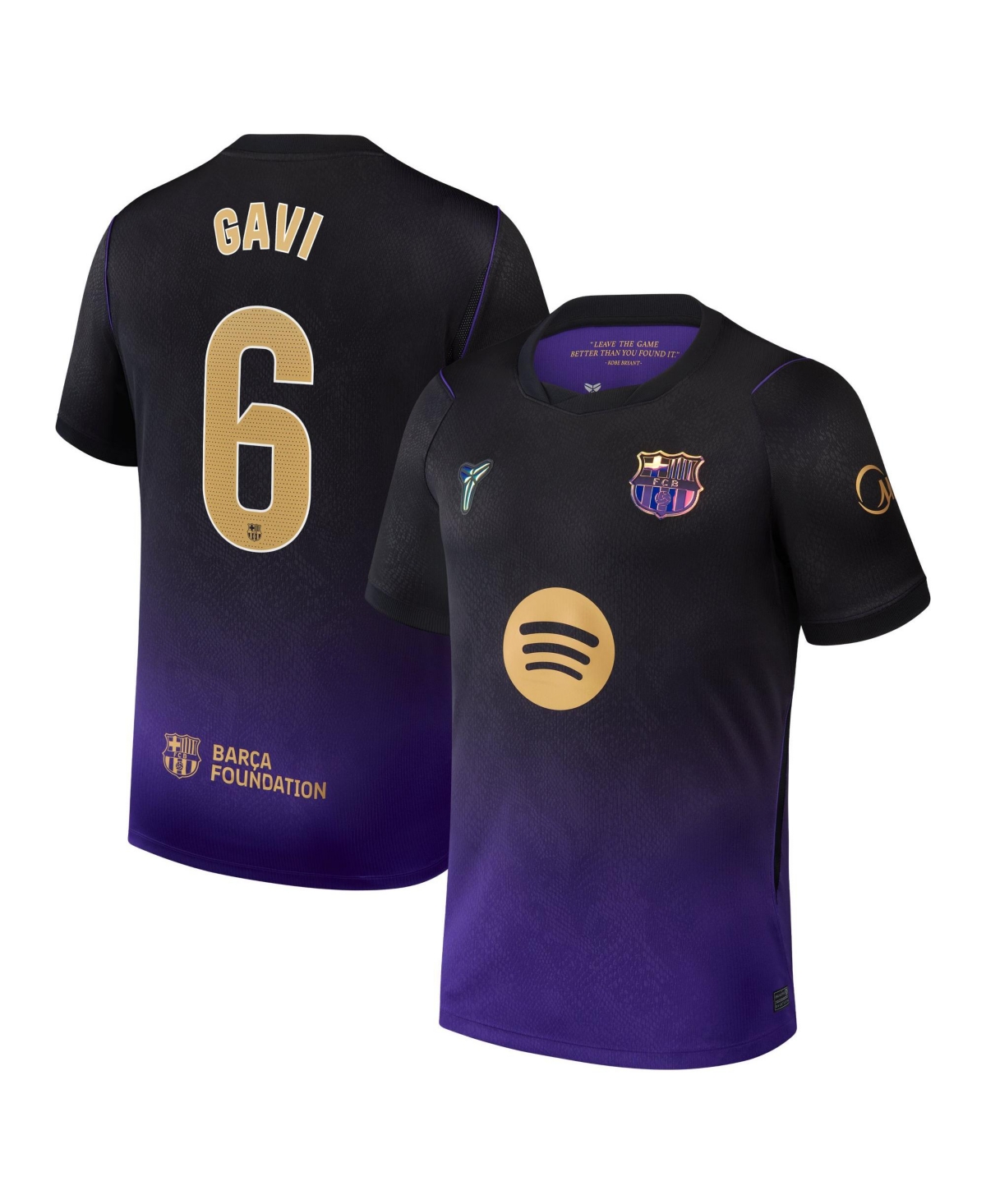 Nike Men's Barcelona Gavi 2026/27 Away Stadium Replica Short-Sleeve Textured-Snake-Print Jersey