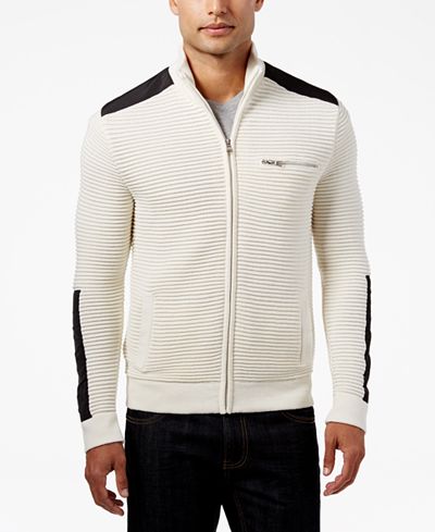 INC International Concepts Men's Hale Ottoman Sweater-Jacket, Only at Macy's