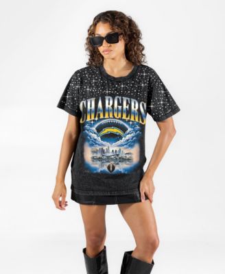 Women's Sky's the Limit Drop-Shoulder Micro-Rhinestone Crewneck T-Shirt