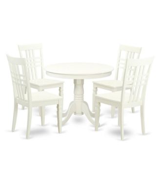 5 Piece set with a Table and 4 Wood Kitchen Chairs