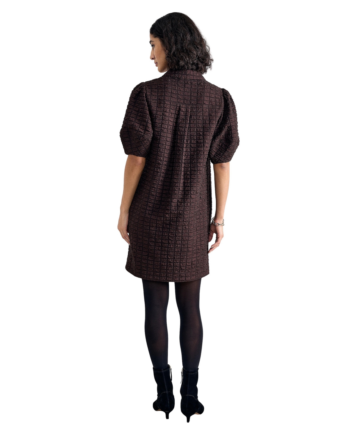 Phase Eight Women's Yasmine Textured Mini Shirt Dress