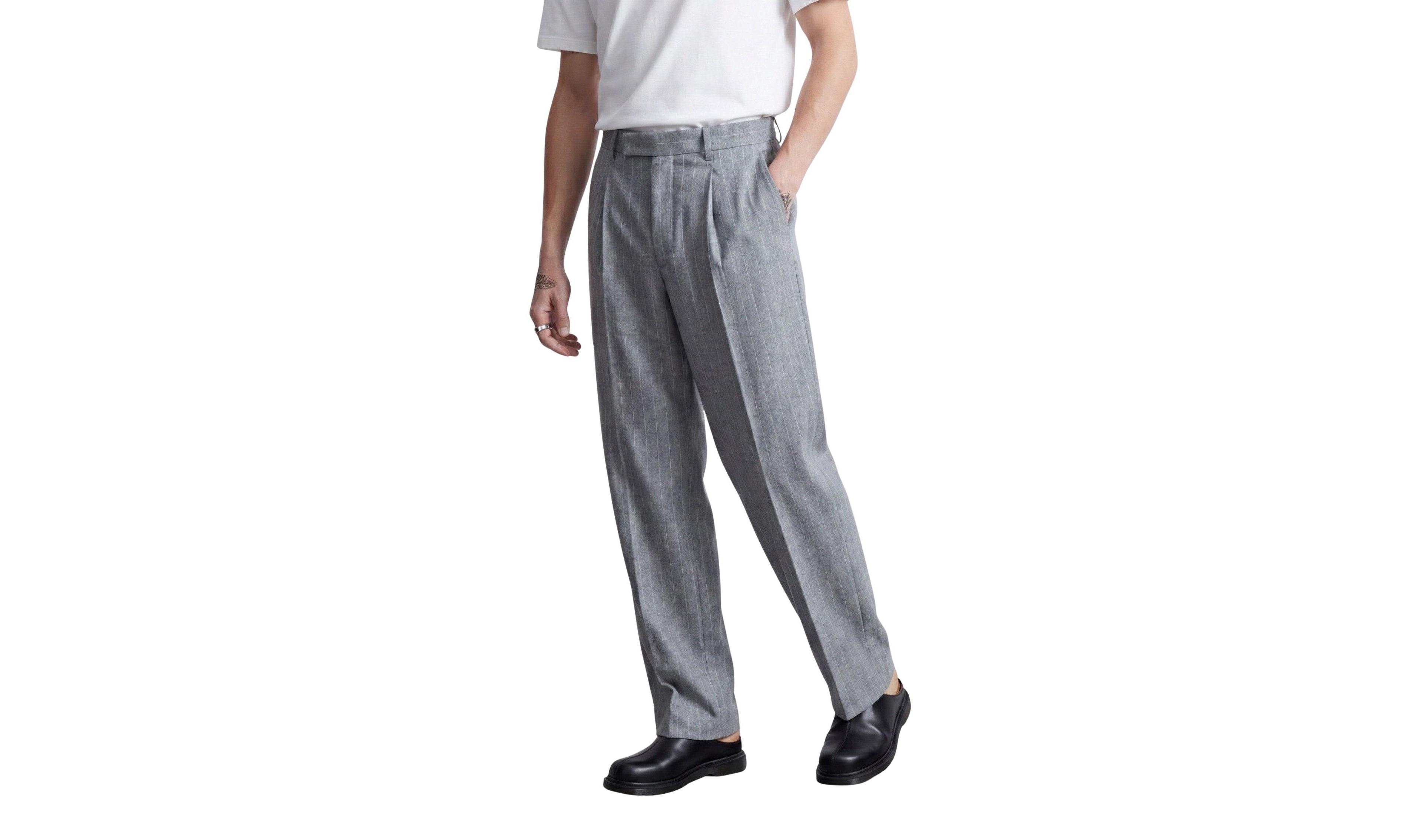 Twisted Tailor Men's Tyson Pinstripe Suit Trousers