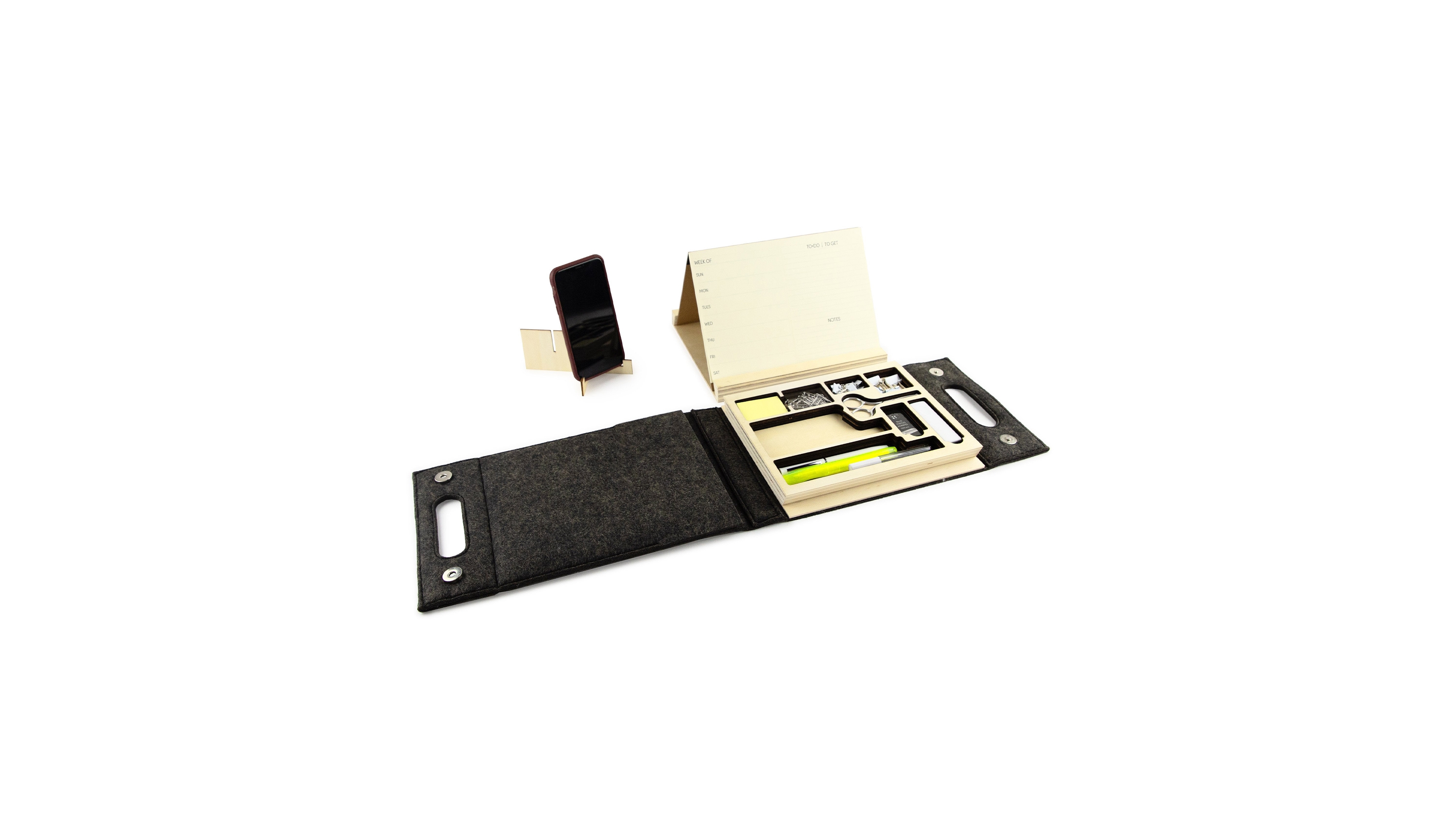 three by three Jotblock 12.5" Portable Office Set
