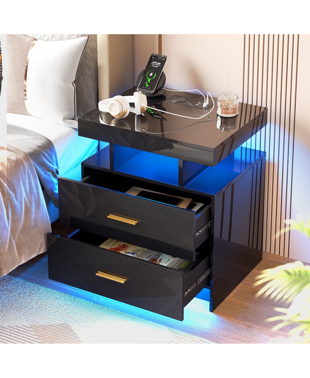 Vlsrka Ashten Drawer Nightstand, Set of 2