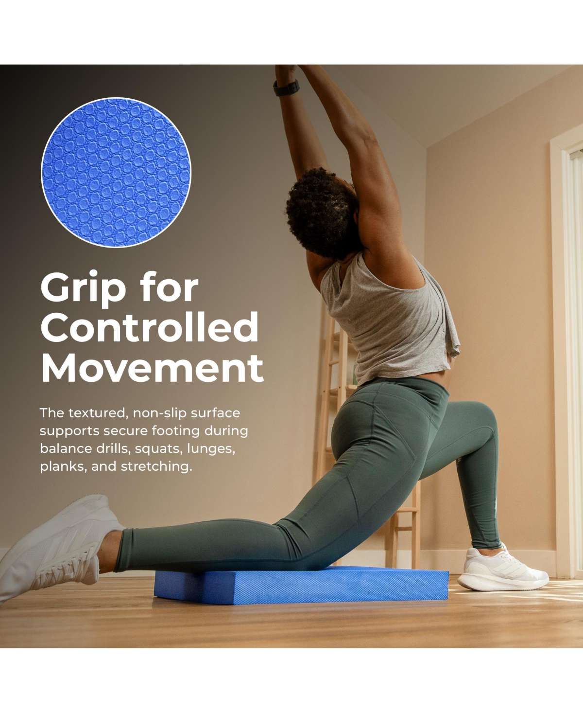 Sunny Health & Fitness Foam Balance Pad, for Training, Physical Therapy, Yoga