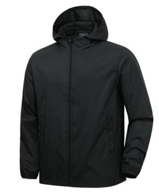 Men's Waterproof Packable Windbreaker Jacket